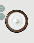 Jar of Maydi+ Renewal Day Cream. white cream with 'Best Seller' and 'Clinically Proven' labels on a light grey background