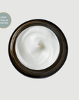 White cream texture in a glass container on a light gray background with 'User Trial & Tested' label. Peptide Eye Cream