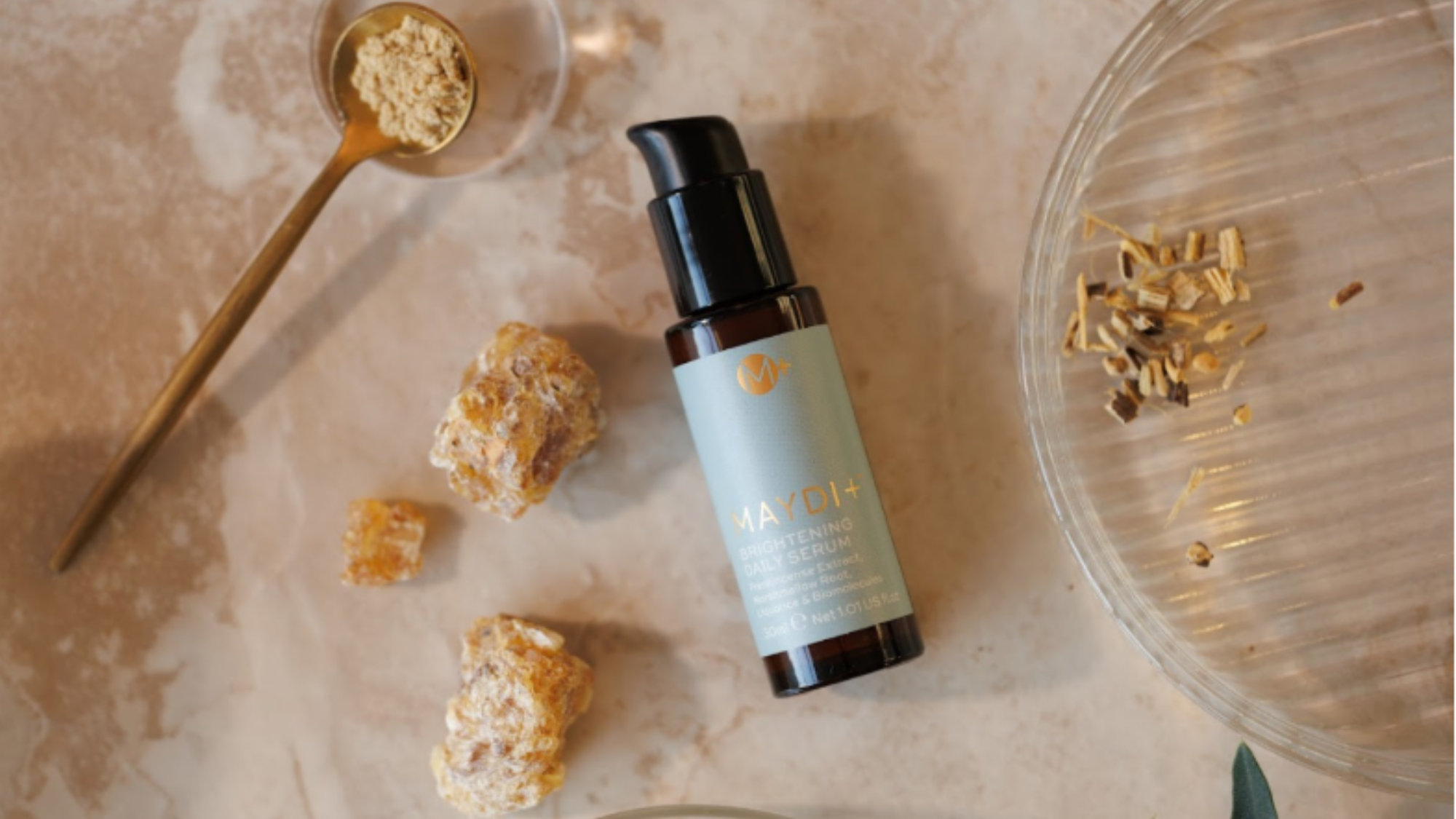 Brightening face serum for menopausal skin