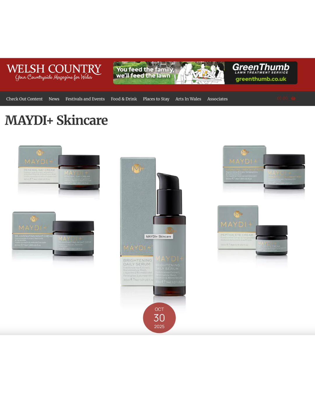 MAYDI+ Skincare: Featured in Welsh Country Magazine